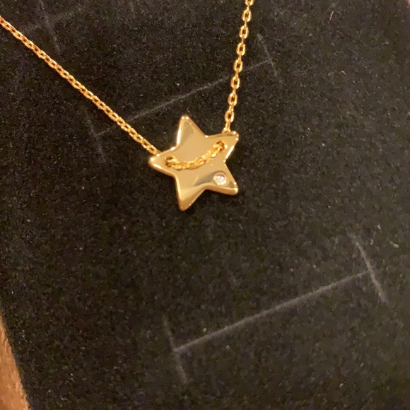 NEW 14k Gold plated Necklace with REAL diamond accent💎 - Picture 9 of 15